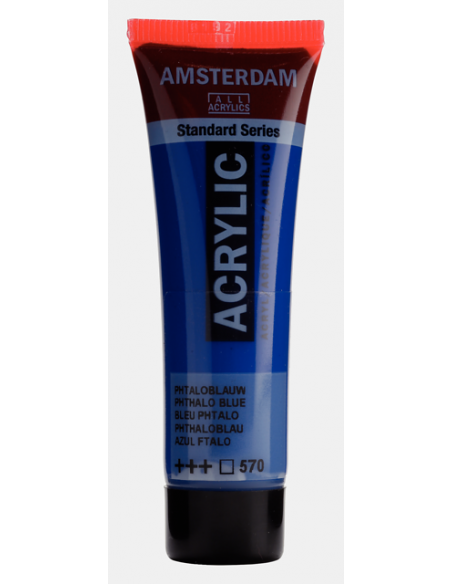 Tubo Acrílico Azul Ftalo 570 20 ml- Amsterdam