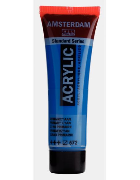 Tubo Acrílico Azul Primario Cyan 572 20 ml- Amsterdam