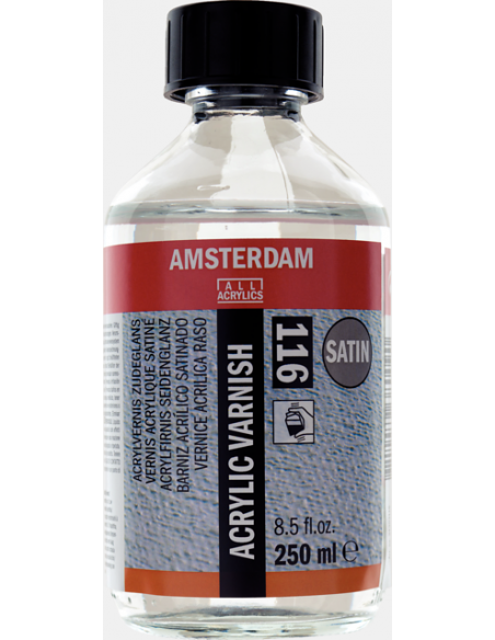 Barniz satinado para acrílico/óleo en frasco 250 ml- Amsterdam