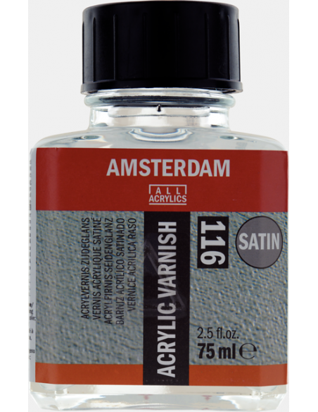 Barniz satinado para acrílico/óleo en frasco 75 ml- Amsterdam
