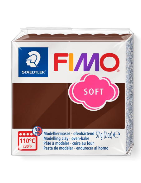 Pasta polimérica Fimo color chocolate 57 gr- Fimo