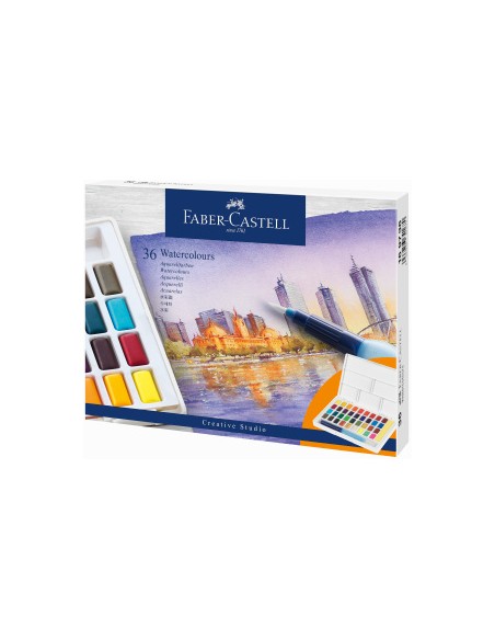 Acuarelas Faber Castell en estuche 36 colores- Faber Castell-Lloc d'Art