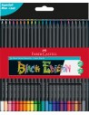 Caja de cartón 24 lápices de color Black Edition- Faber Castell