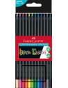 Caja de cartón 12 lápices de color Black Edition- Faber Castell