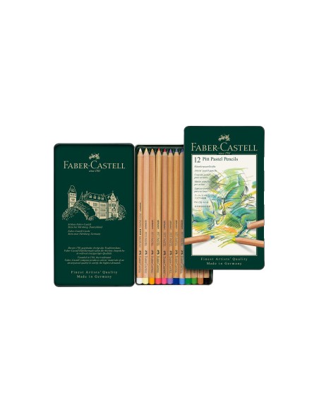 Caja 12 lápices pastel- Faber Castell