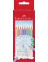 Línea roja 10 lápices color tonos pastel- Faber Castell