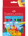 Rotuladores 24 colores- Línea roja- Faber Castell