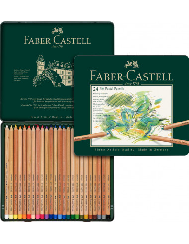 Caja 24 lápices pastel- Faber Castell
