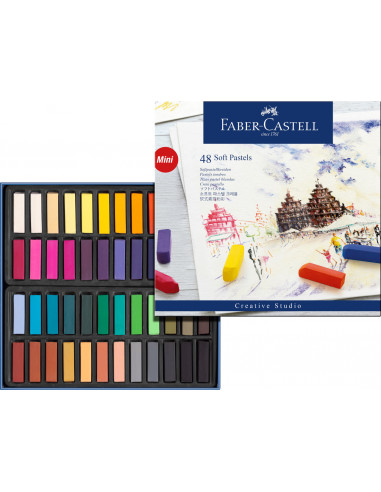 Tizas pastel en set 48 colores- Faber Castell