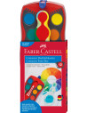 Acuarelas 12 colores línea roja- Faber Castell