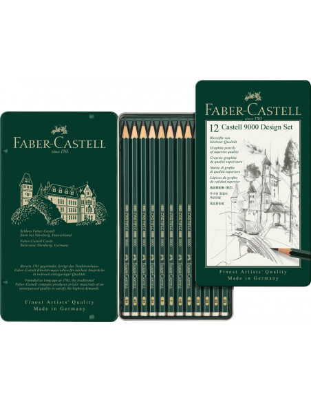 Set 12 lápices de grafito- Faber Castell